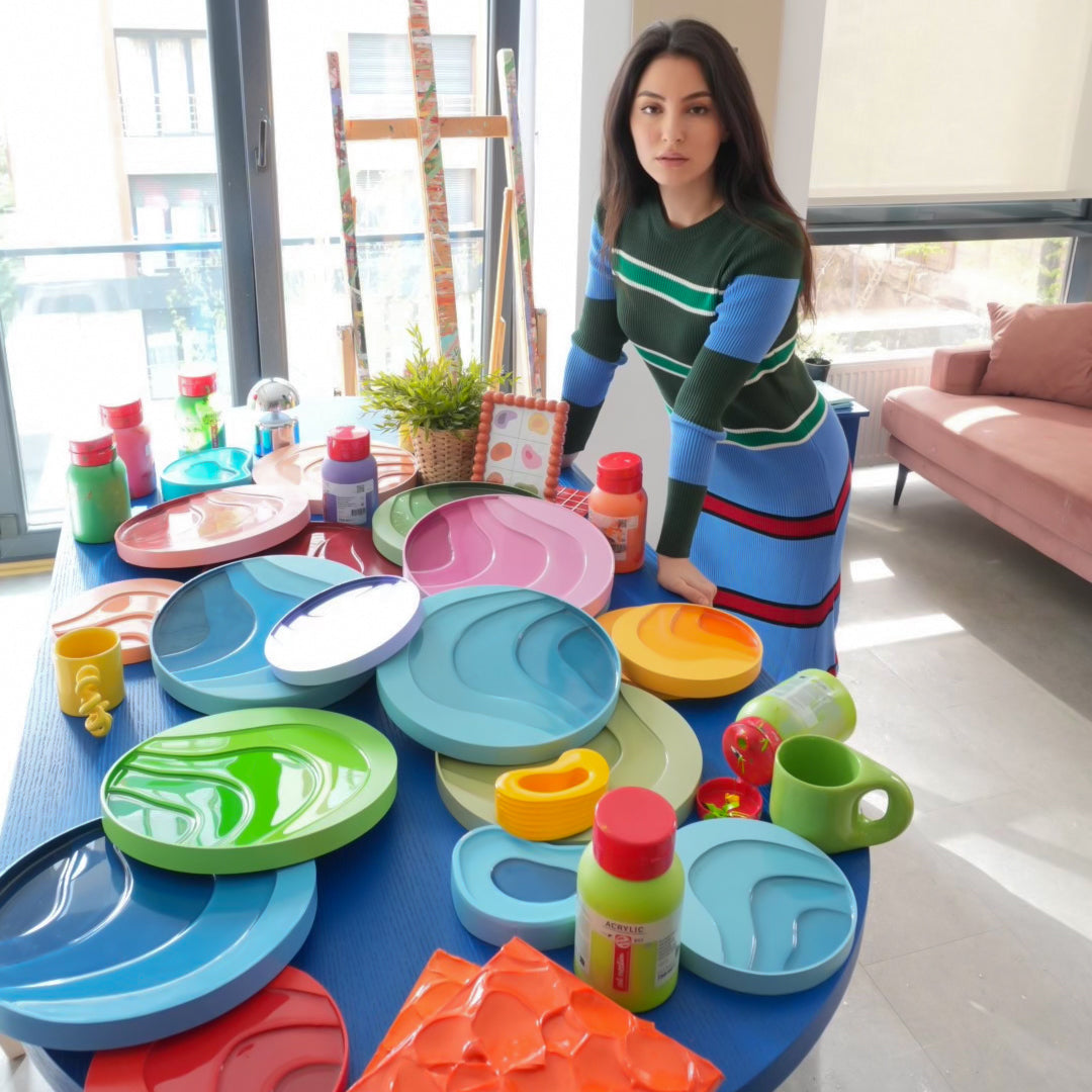 YUVY I - CANLI - 30 cm YUVARLAK TABLO