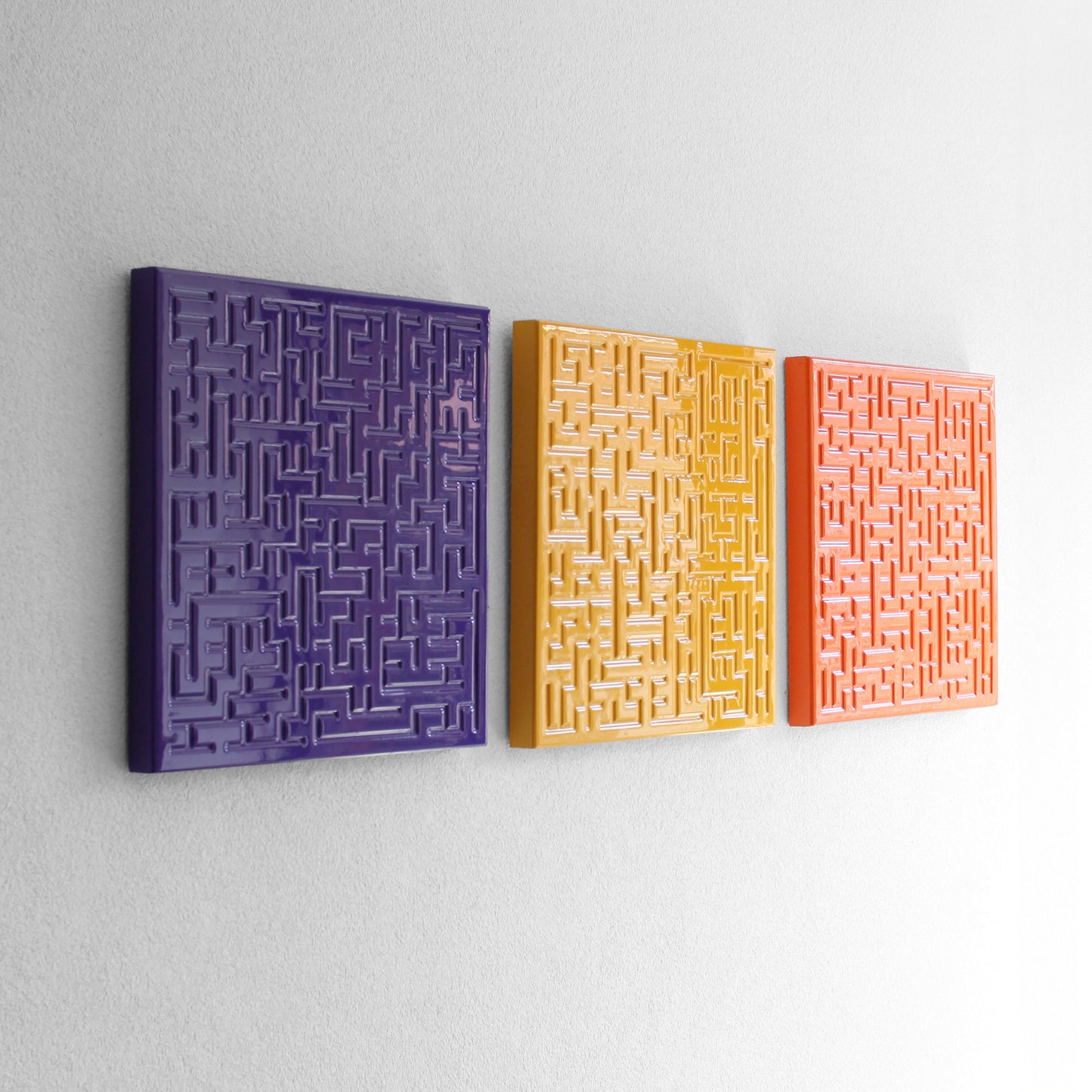 THE XX - TEK RENK 60x60 cm KARE TABLO