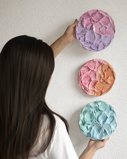 VANILLA SKY - MINI - ROUND PAINTING