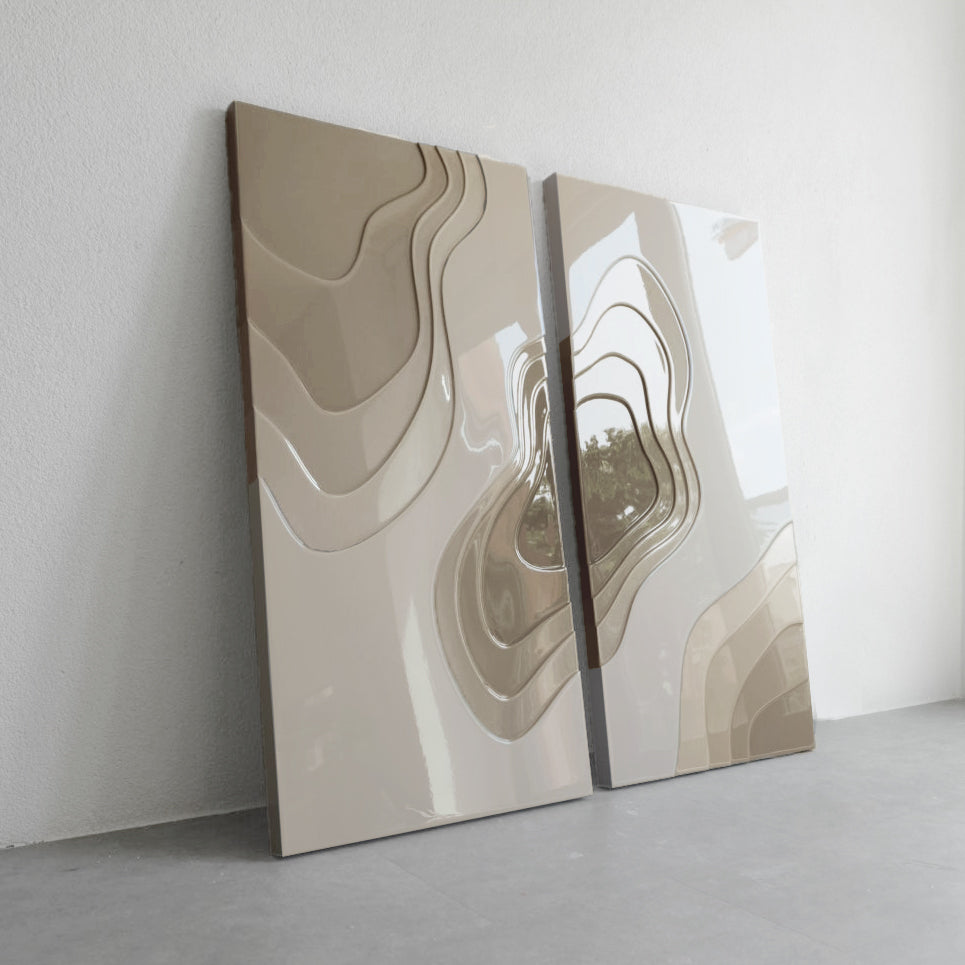SOFT WIND (2 PIECES ARTWORK) - 60 x 135 cm