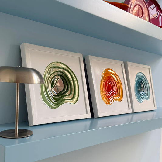 MINI OCEAN - ÇERÇEVELİ - 30 cm KARE TABLO