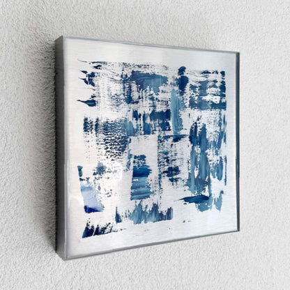 Metal Tablo - Metalic Blue 30 x 30 cm