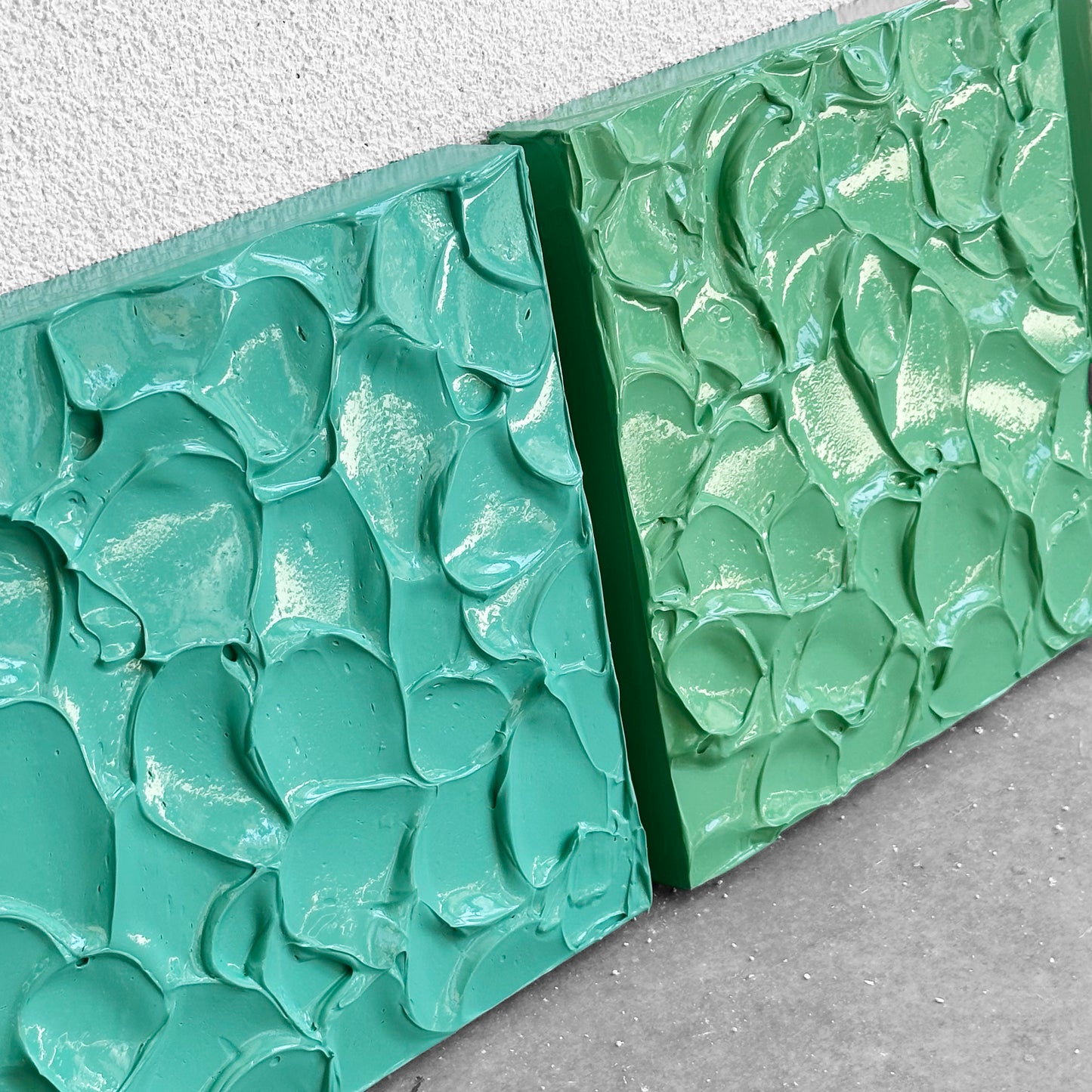 Dokulu Tablo Seti - 30 x 30 cm - 9 Adet Kare Tablo / BITS