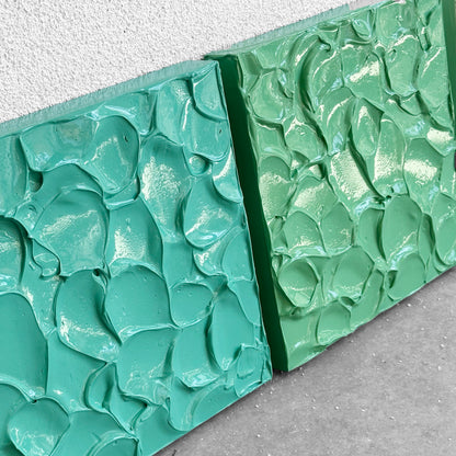 Dokulu Tablo Seti - 30 x 30 cm - 9 Adet Kare Tablo / BITS