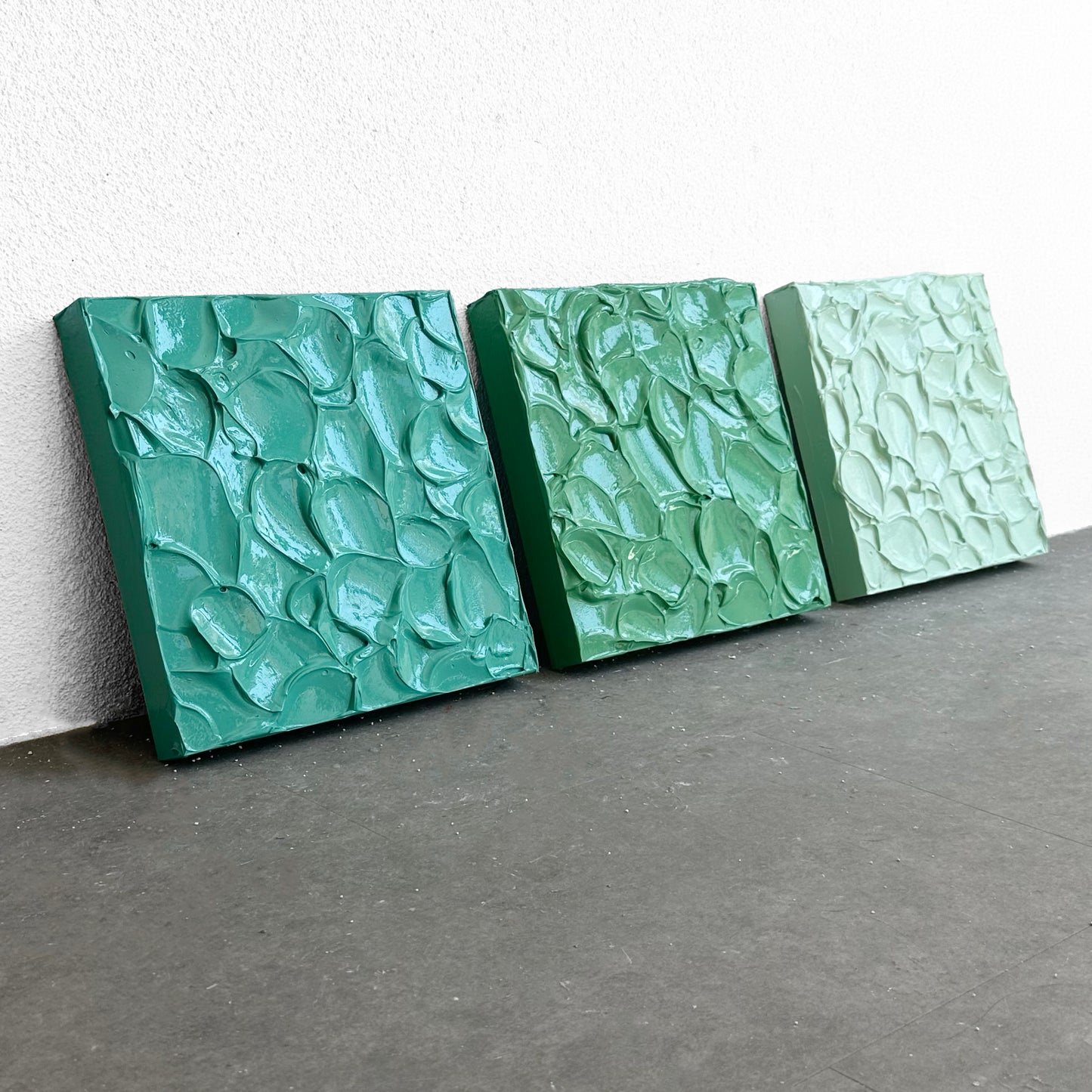 Dokulu Tablo Seti - 30 x 30 cm - 9 Adet Kare Tablo / BITS
